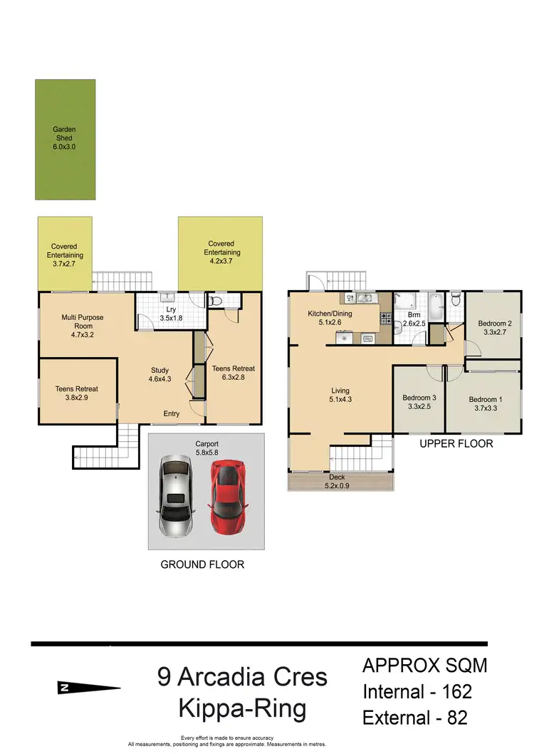 Floorplan of Homely house listing, 9 Arcadia Crescent, Kippa-Ring QLD 4021
