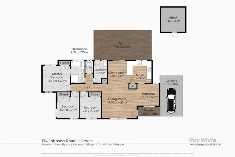 Floorplan of Homely house listing, 174 Johnson Road, Hillcrest QLD 4118