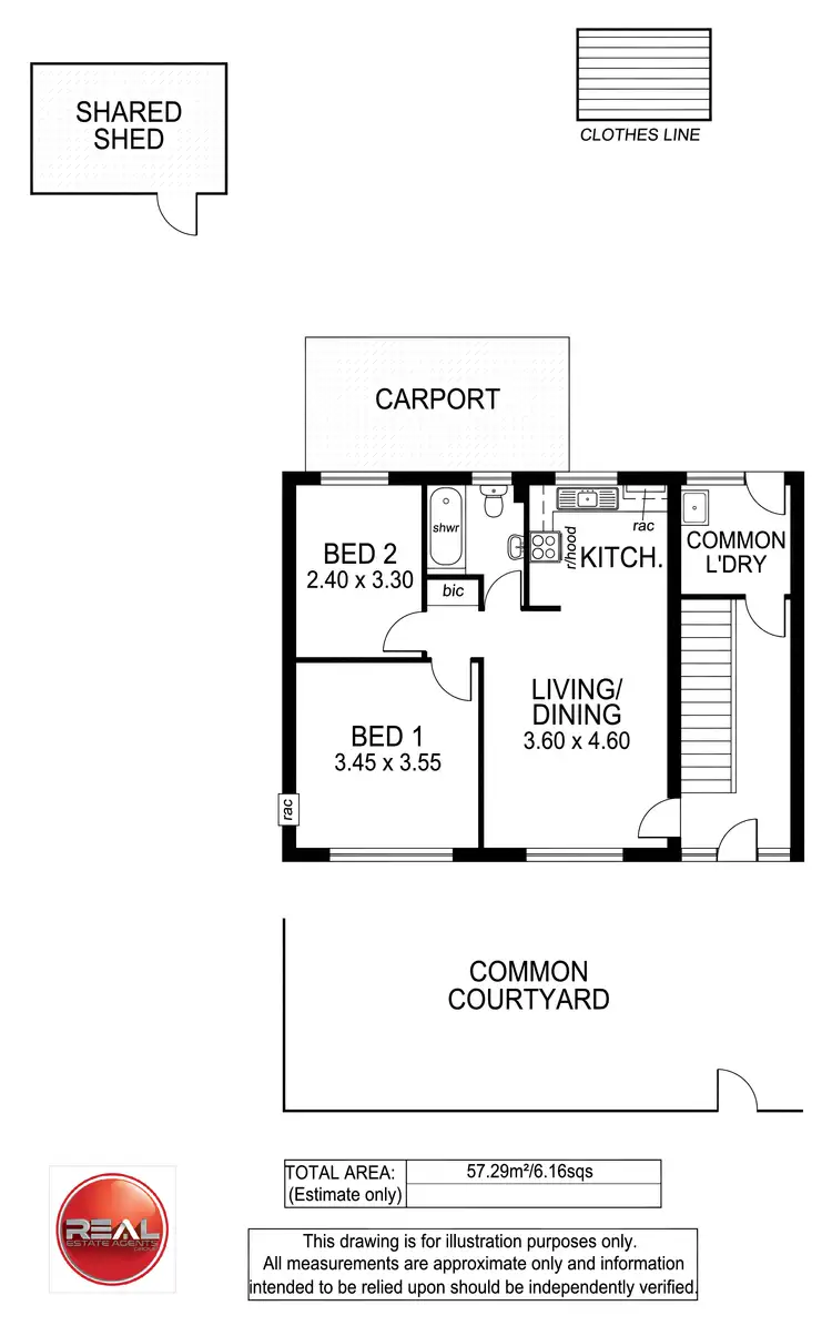 Floorplan of Homely unit listing, 1/7 Wyatt Street, North Plympton SA 5037