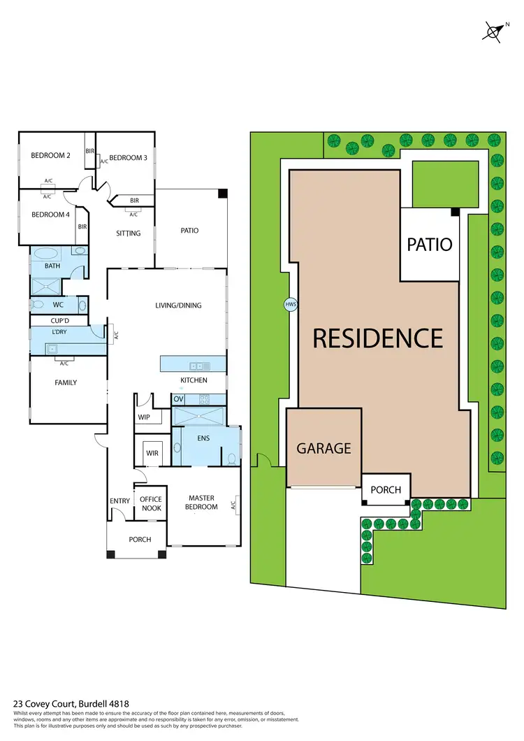 Floorplan of Homely house listing, 23 Covey Court, Burdell QLD 4818