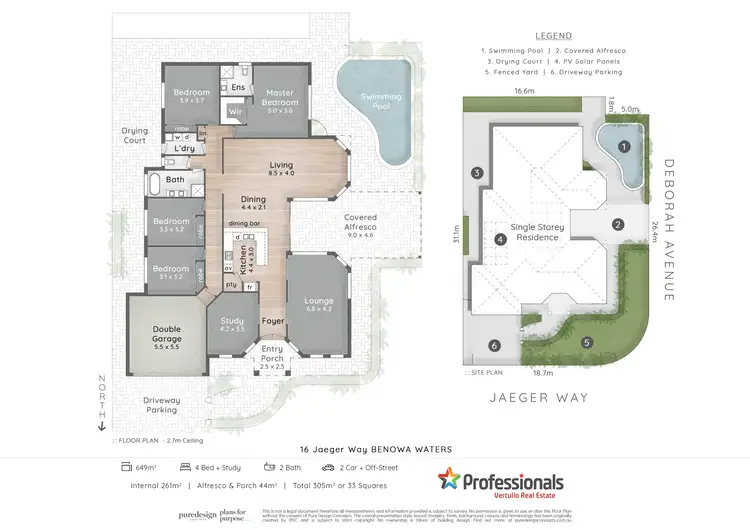 Floorplan of Homely house listing, 16 Jaeger Way, Benowa Waters QLD 4217