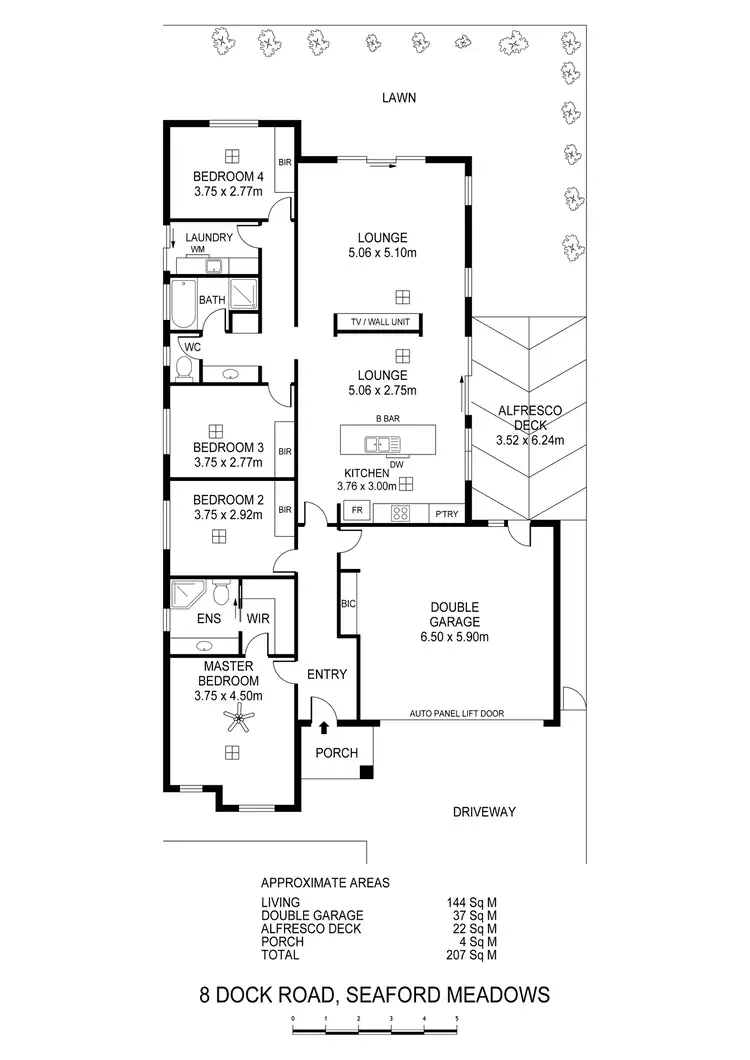 Floorplan of Homely house listing, 8 Dock Rd, Seaford Meadows SA 5169