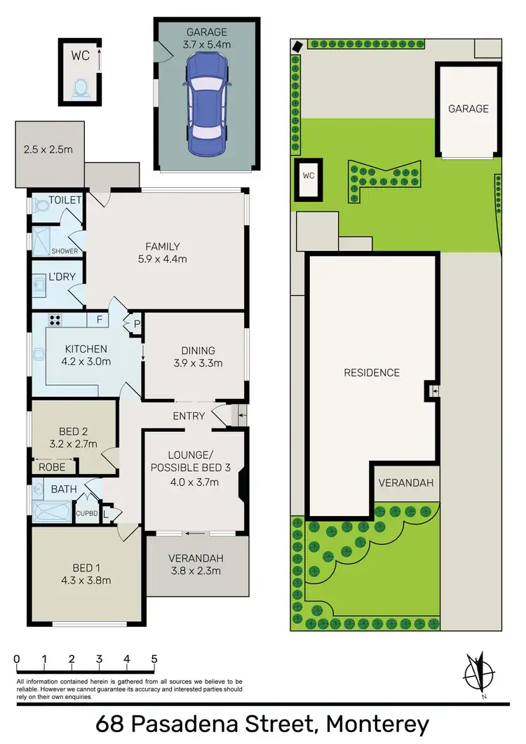 Floorplan of Homely house listing, 68 Pasadena Street, Monterey NSW 2217