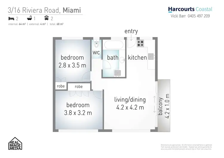Floorplan of Homely house listing, 3/16 Riviera Road, Miami QLD 4220