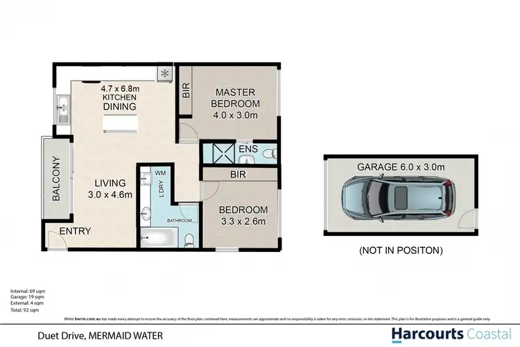 Floorplan of Homely unit listing, 7/55 Duet Drive, Mermaid Waters QLD 4218