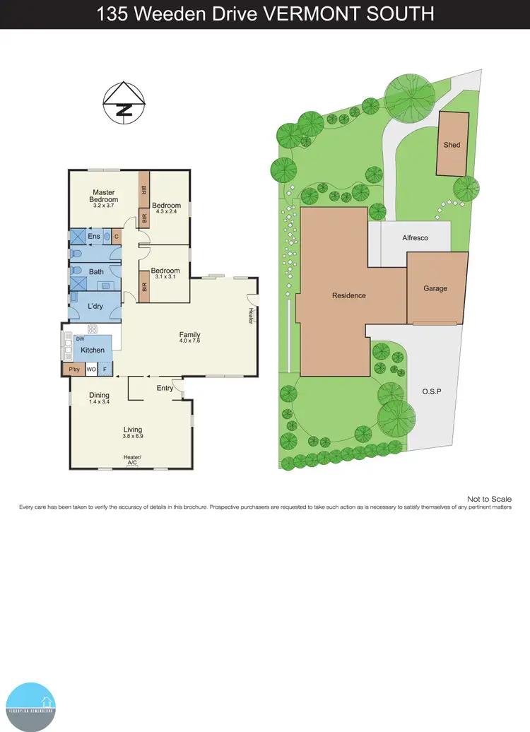 Floorplan of Homely house listing, 135 Weeden Drive, Vermont South VIC 3133