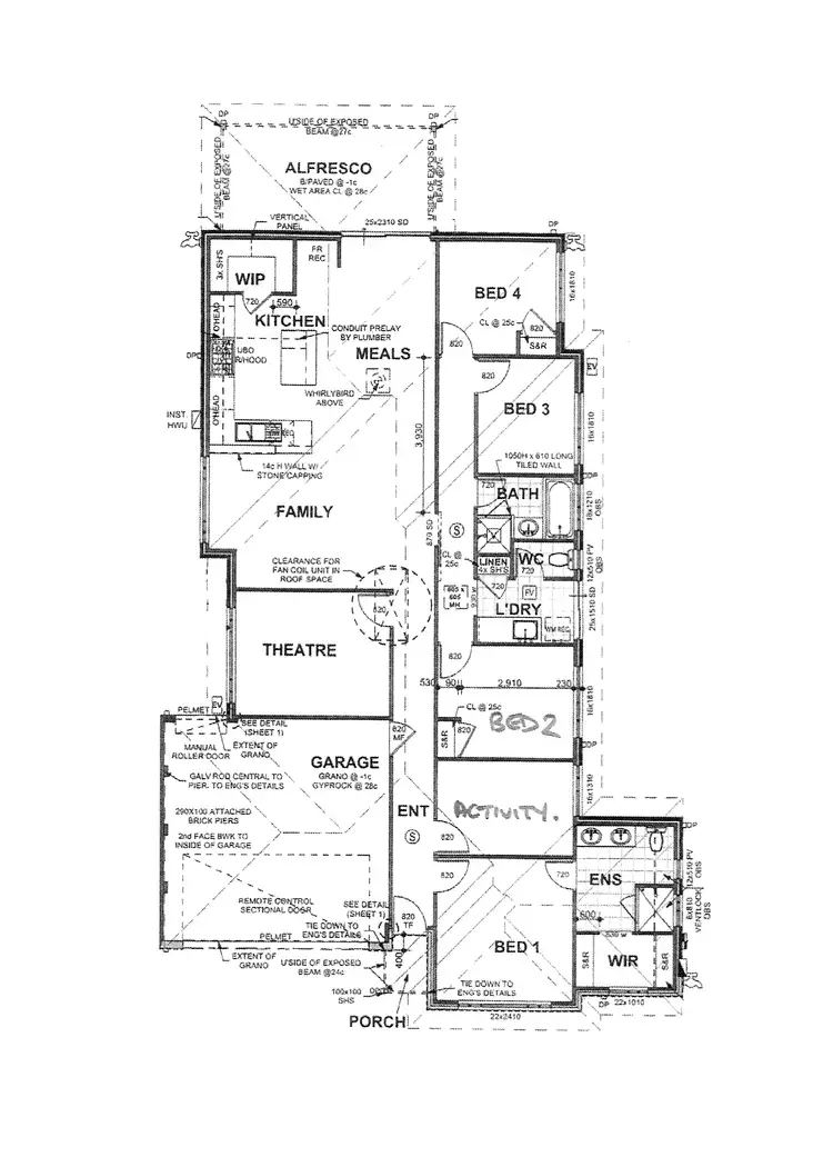 Floorplan of Homely house listing, 57 Bellingham Parade, Wellard WA 6170