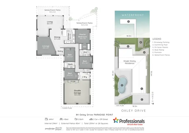 Floorplan of Homely house listing, 84 Oxley Drive, Paradise Point QLD 4216
