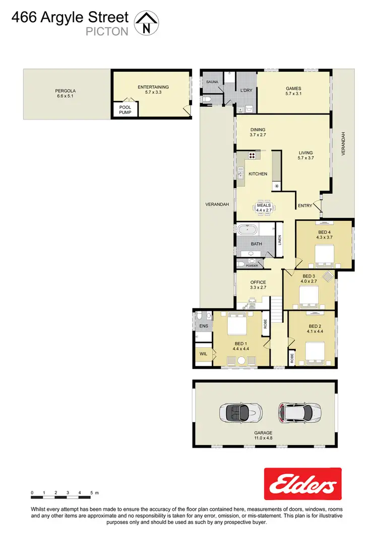 Floorplan of Homely house listing, 466 ARGYLE STREET, Picton NSW 2571