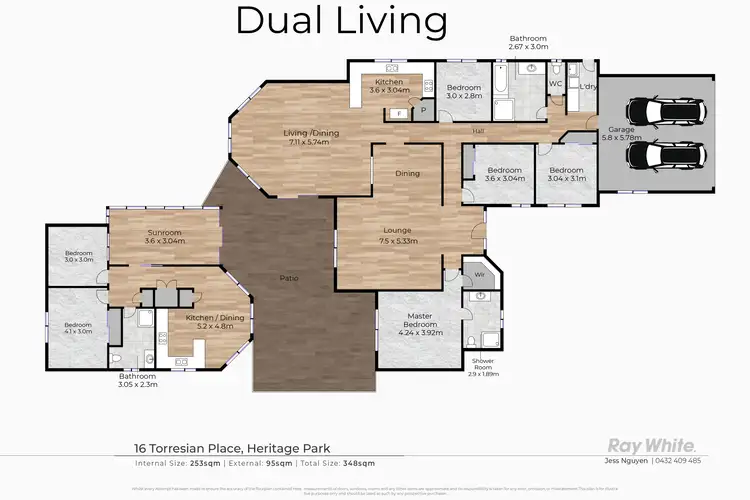 Floorplan of Homely house listing, 16 Torresian Place, Heritage Park QLD 4118