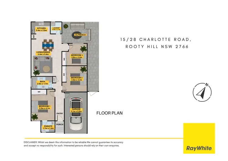Floorplan of Homely house listing, 15/28 Charlotte Road, Rooty Hill NSW 2766