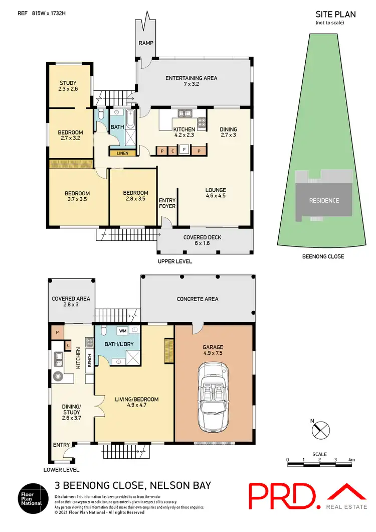 Floorplan of Homely house listing, 3 Beenong Close, Nelson Bay NSW 2315