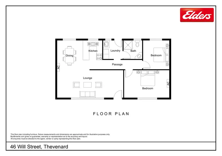 Floorplan of Homely house listing, 46 Will Street, Thevenard SA 5690