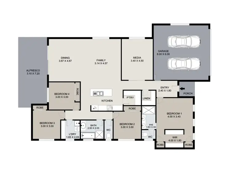 Floorplan of Homely house listing, 8 Dartmouth Close, Clinton QLD 4680