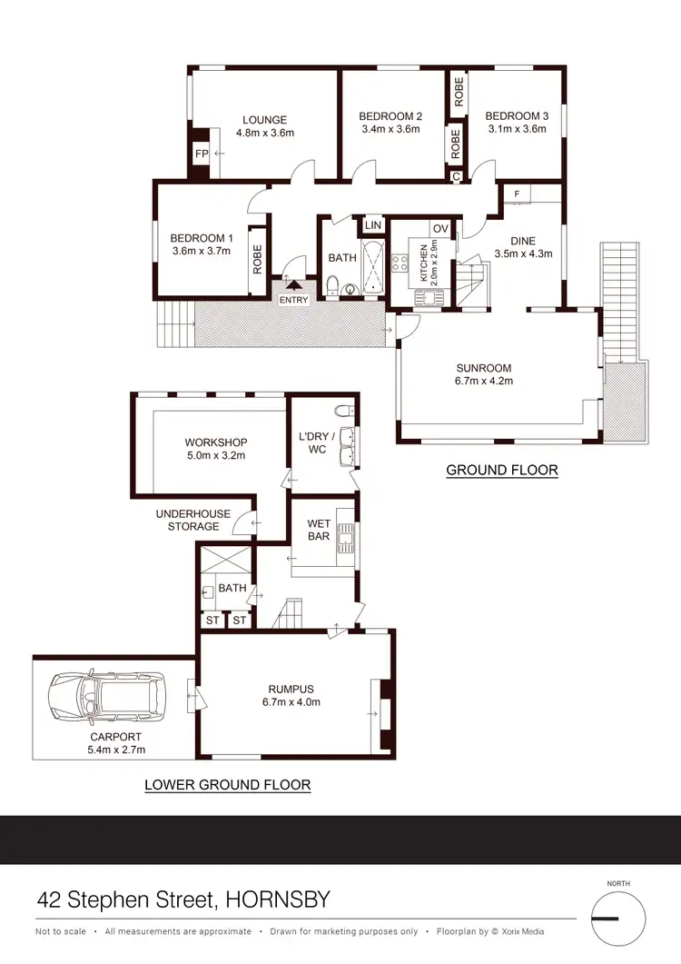 Floorplan of Homely house listing, 42 Stephen Street, Hornsby NSW 2077