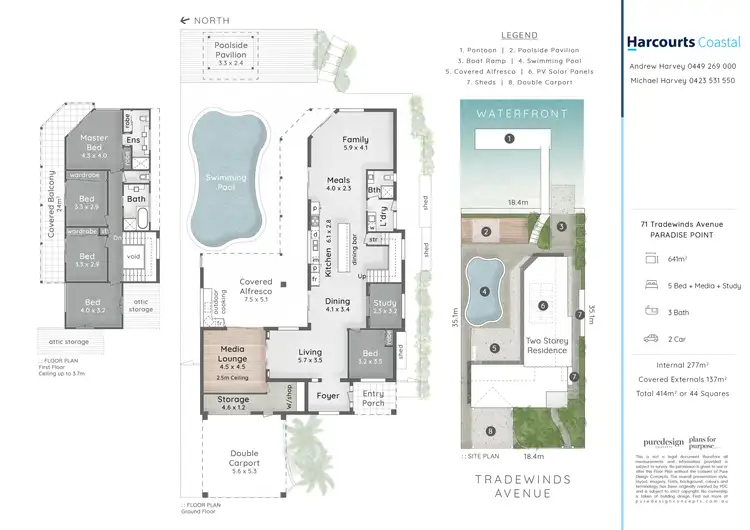Floorplan of Homely house listing, 71 Tradewinds Avenue, Paradise Point QLD 4216
