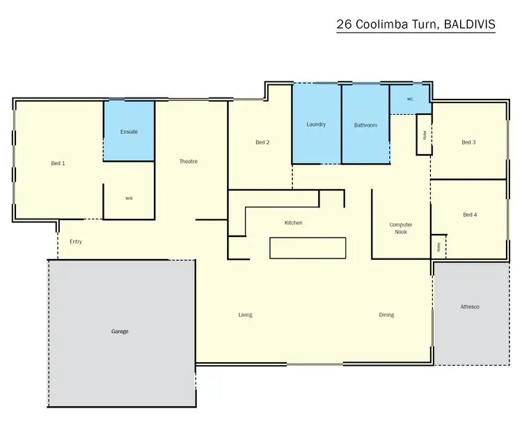 Floorplan of Homely house listing, 26 Coolimba Turn, Baldivis WA 6171