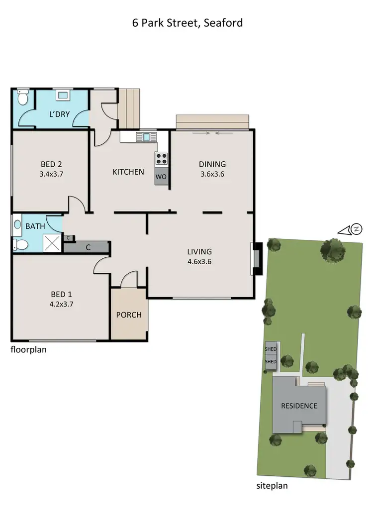Floorplan of Homely house listing, 6 Park Street, Seaford VIC 3198