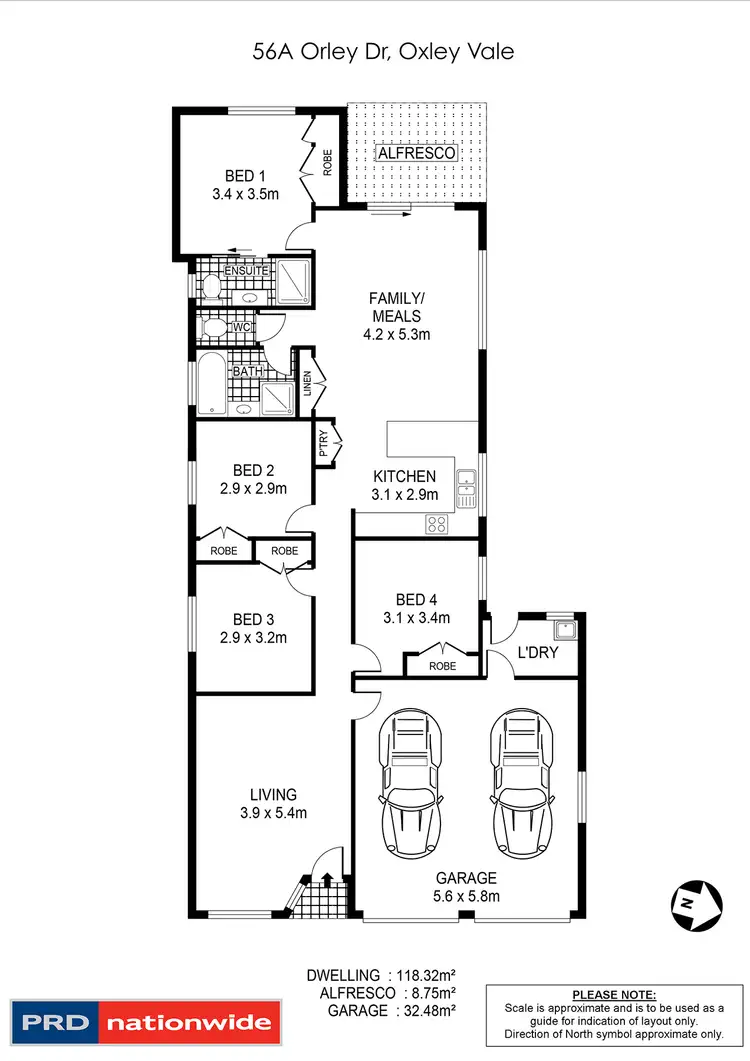 Floorplan of Homely house listing, 56A Orley Drive, Tamworth NSW 2340