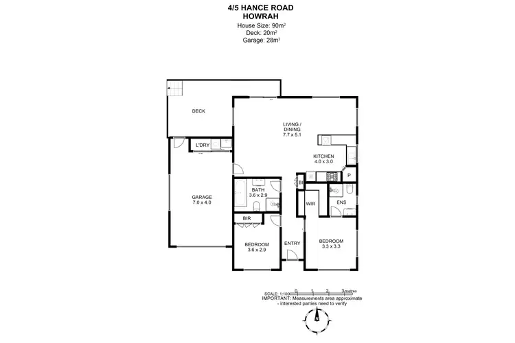 Floorplan of Homely unit listing, 4/5 Hance Road, Howrah TAS 7018