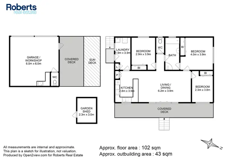 Floorplan of Homely house listing, 58 Old Spring Bay Road, Swansea TAS 7190