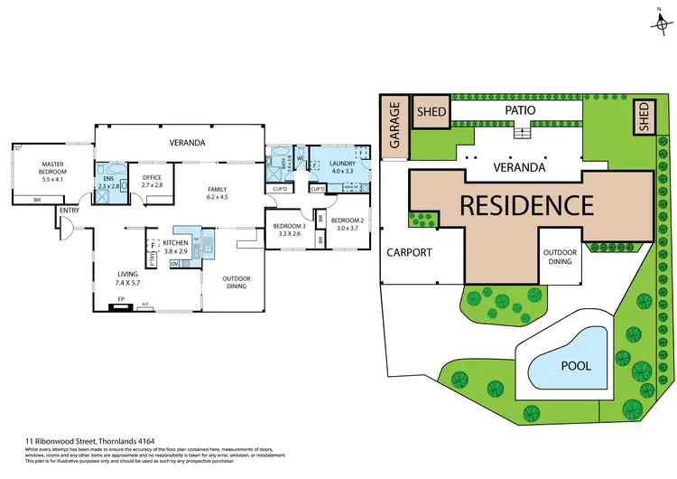 Floorplan of Homely house listing, 11 Ribonwood Street, Thornlands QLD 4164
