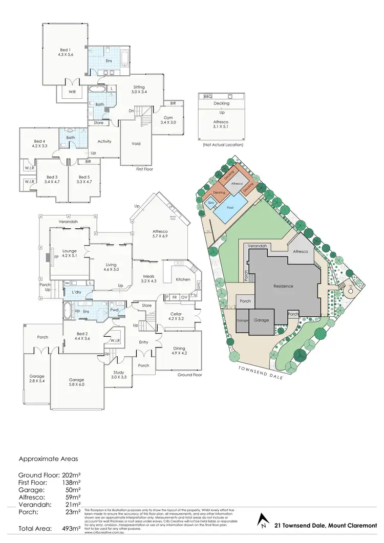 Floorplan of Homely house listing, 21 Townsend Dale, Mount Claremont WA 6010