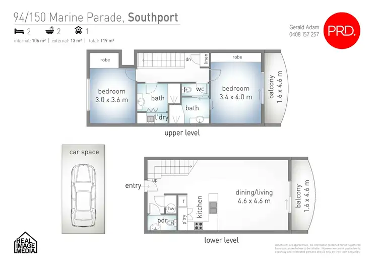 Floorplan of Homely unit listing, 94/150 Marine Parade, Southport QLD 4215