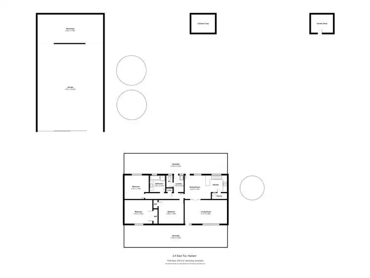 Floorplan of Homely house listing, 2-4 East Terrace, Haslam SA 5680