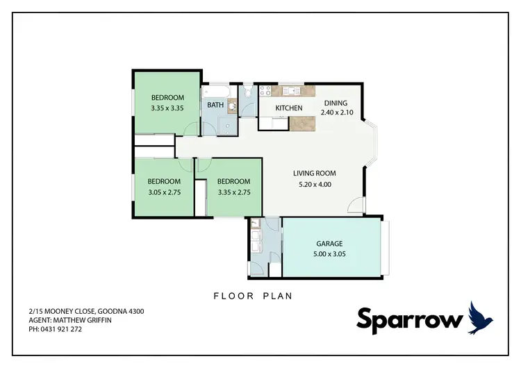 Floorplan of Homely house listing, 2/15 Mooney Close, Goodna QLD 4300