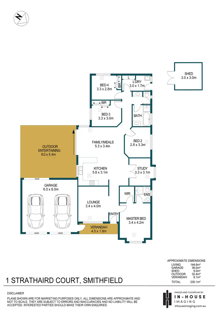 Floorplan of Homely house listing, 1 Strathaird Court, Smithfield SA 5114