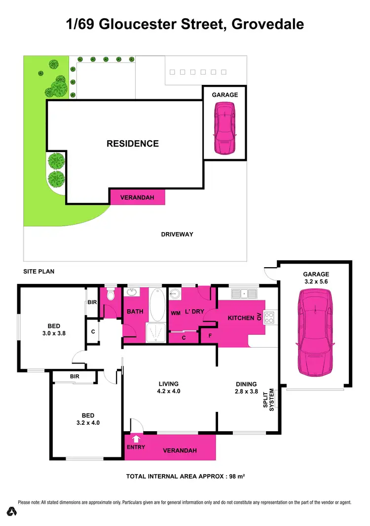 Floorplan of Homely house listing, 1/69 Gloucester Street, Grovedale VIC 3216