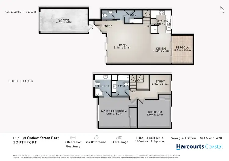 Floorplan of Homely apartment listing, 11(Paros)/100 Cotlew Street East, Southport QLD 4215