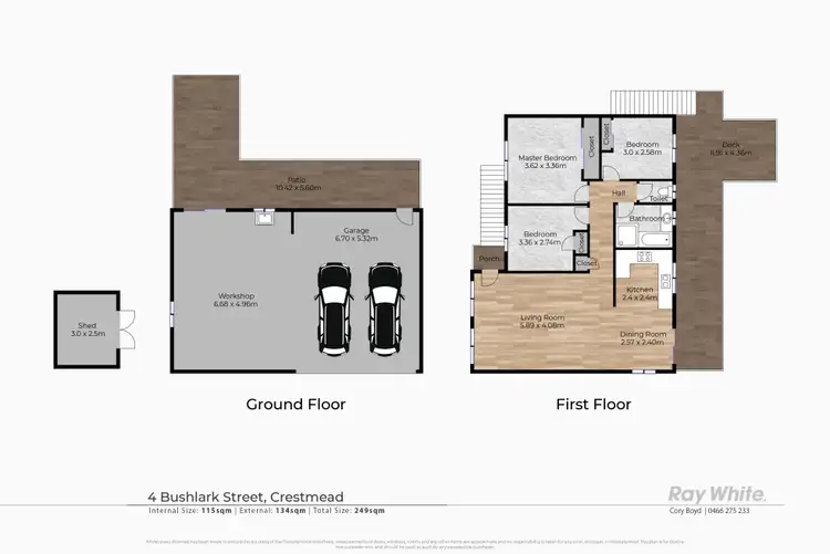 Floorplan of Homely house listing, 4 Bushlark Street, Crestmead QLD 4132
