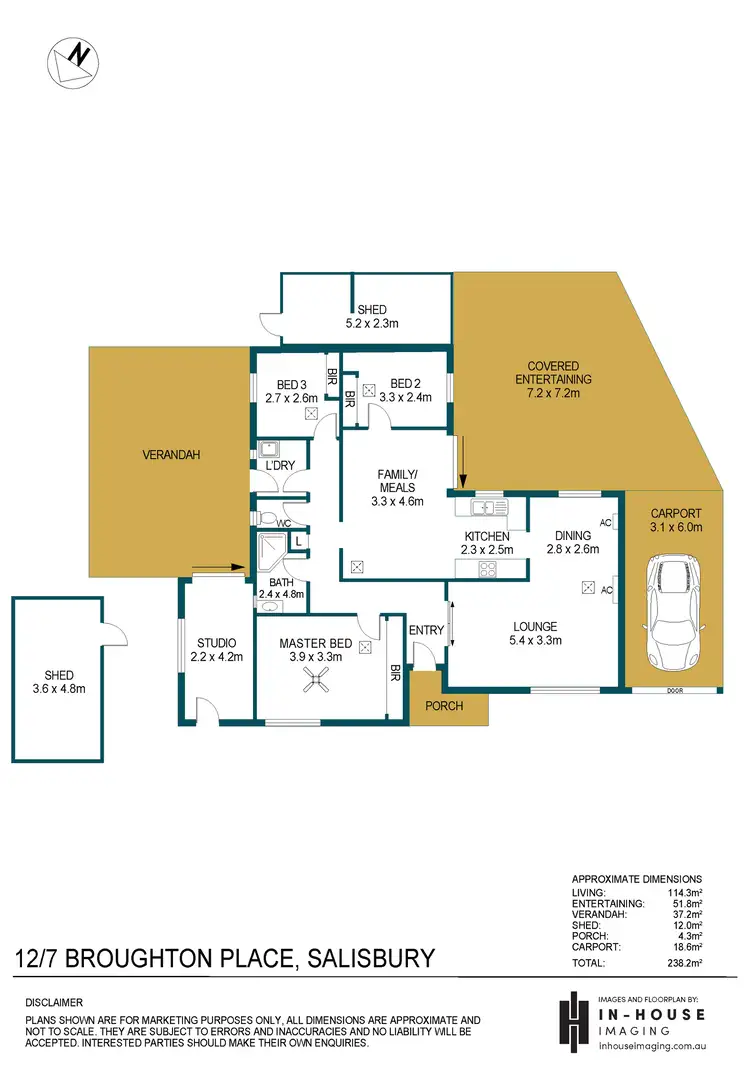 Floorplan of Homely house listing, 12/7 Broughton Place, Salisbury SA 5108