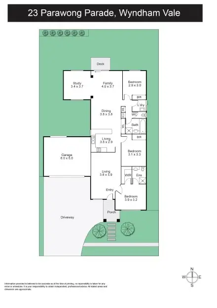 Floorplan of Homely house listing, 23 Parawong Parade, Wyndham Vale VIC 3024