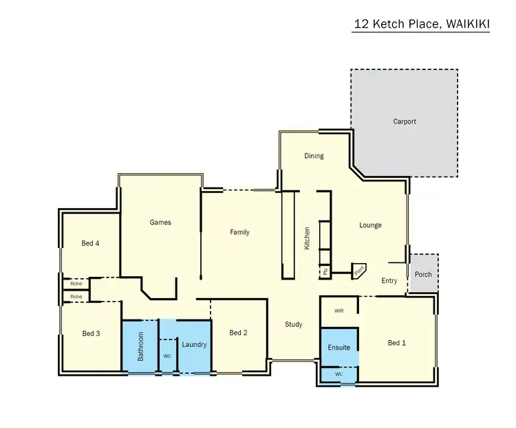 Floorplan of Homely house listing, 12 Ketch Place, Waikiki WA 6169