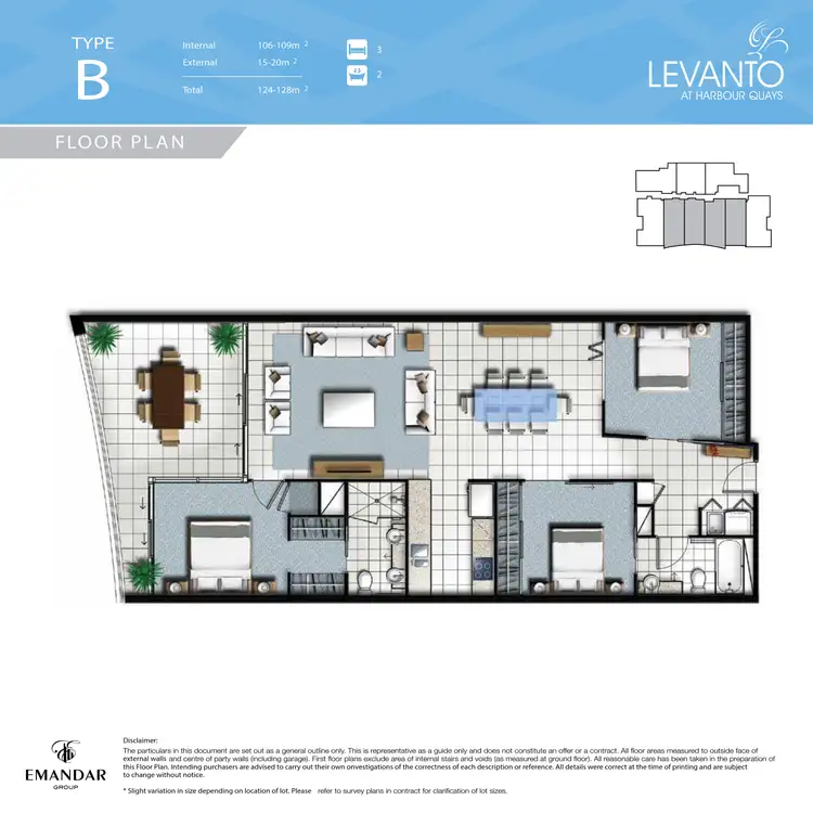 Floorplan of Homely apartment listing, 207/43 Harbour Town Drive, Biggera Waters QLD 4216