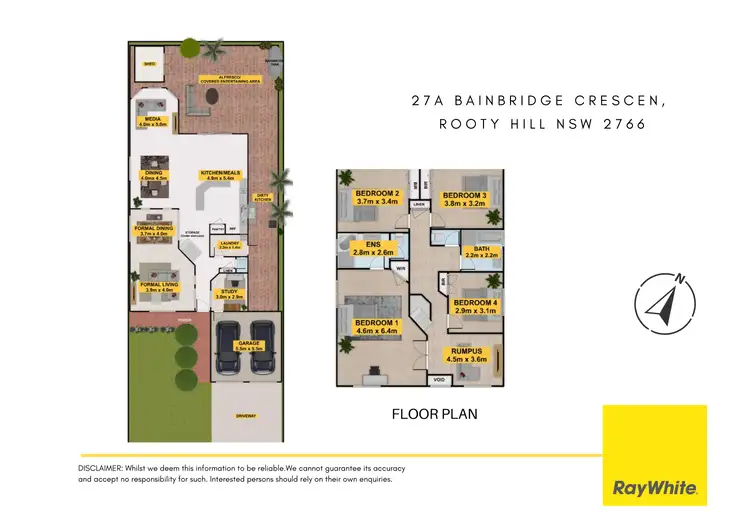 Floorplan of Homely house listing, 27A Bainbridge Crescent, Rooty Hill NSW 2766