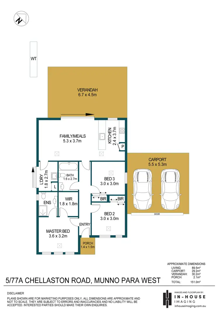 Floorplan of Homely house listing, 5/77A Chellaston Road, Munno Para West SA 5115