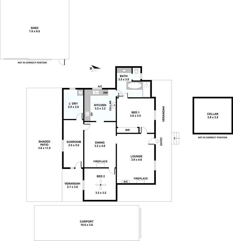 Floorplan of Homely house listing, 2 Sarah Street, Penrice SA 5353