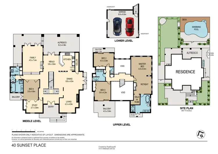 Floorplan of Homely house listing, 40 Sunset Place, Carindale QLD 4152