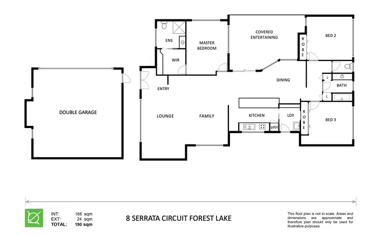 Floorplan of Homely house listing, 8 Serrata Circuit, Forest Lake QLD 4078