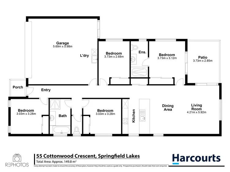 Floorplan of Homely house listing, 55 Cottonwood Crescent, Springfield Lakes QLD 4300