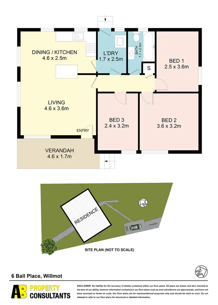 Floorplan of Homely house listing, 6 Ball Place, Willmot NSW 2770