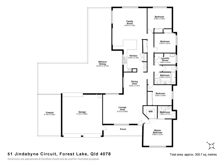 Floorplan of Homely house listing, 51 Jindabyne Circuit, Forest Lake QLD 4078