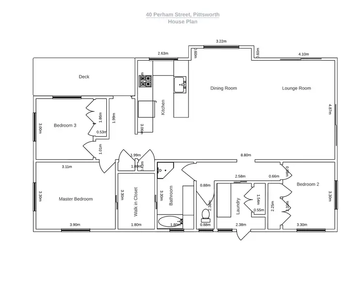 Floorplan of Homely house listing, 40 Perham Street, Pittsworth QLD 4356