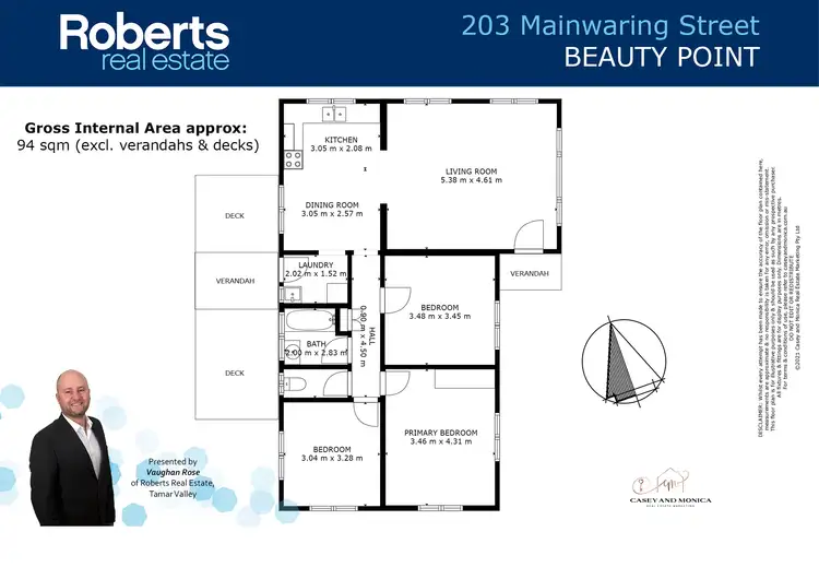 Floorplan of Homely house listing, 203 Mainwaring Street, Beauty Point TAS 7270