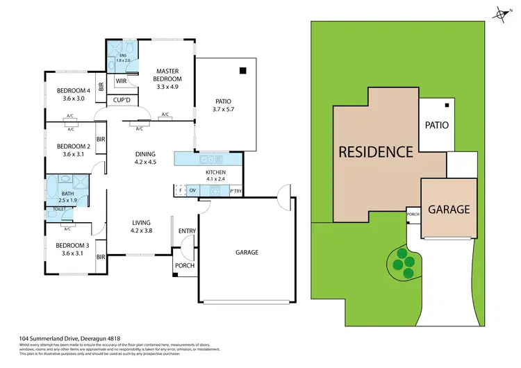Floorplan of Homely house listing, 104 Summerland Drive, Deeragun QLD 4818