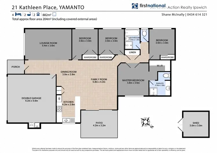 Floorplan of Homely house listing, 21 Kathleen Place, Yamanto QLD 4305